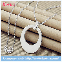 Jewelry sterling sliver necklace moon pendant necklace africa sliver chains necklace